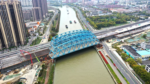 苏州江陵路项目四座桥整体完工交付